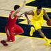 Michigan sophomore Trey Burke drives near center court in the game against Ohio State on Tuesday, Feb. 5. Daniel Brenner I AnnArbor.com